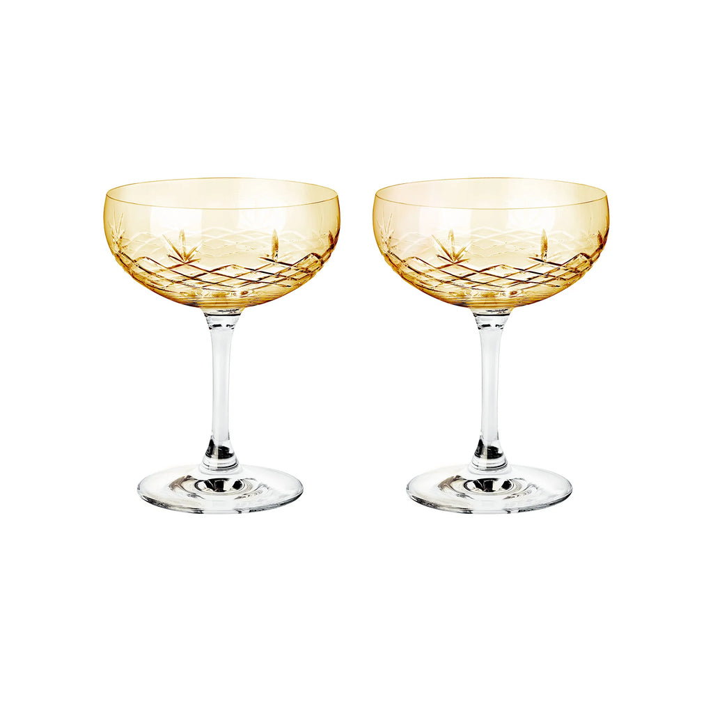 FREDERIK BAGGER – Crispy Gatsby Champagneglas (Citrine) + Design Small Talk